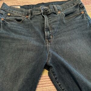 Great Gap jeans. 32 x 30 1/2 long. They have been cropped a little bit..